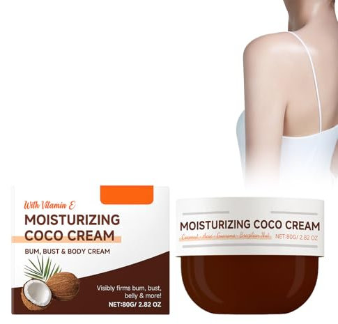 Körperlotion, Coconut Oil Moisturizing Cream, Coconut Oil Body Lotion, Körperpflege Lotion, Aufhellende Körperlotion Verbessern Sie Trockene Haut Und Glatte Haut, 80 G