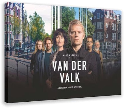 MAYLOVELY TV-Serie Van Der Valk Poster auf Leinwand, Poster, Schlafzimmer, Dekoration, Landschaft, Büro, Raumdekoration, Geschenk, 50 x 75 cm