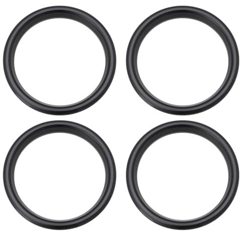 SG Store 4 Stück Schwarz Dekorativer Auto Luftauslassring Kompatibel mit Audi A3 S3 2013–2020 Q2 2017+ Ring aus Aluminiumlegierung Außendurchmesser 63,2mm Innendurchmesser 51,1mm