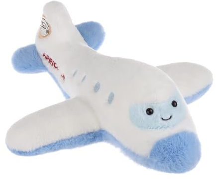 Apricot Lamb Flugzeug Fahrzeug Plüschtier Kuscheltier Stofftier Blau 32cm