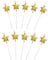 JJiaoLinin Sternform Geburtstagskerzen,10 Stück Sternform Geburtstagskerzen Cake Topper Dekorationen Geburtstagskerzen Metallisch Kuchen Kerzen für Dekorative Geburtstagstorte, Hochzeit Party,Gold
