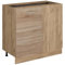 Vicco Eckunterschrank R-Line, Küchen Eckschrank, Sonoma, 86 cm ohne Arbeitsplatte