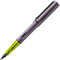 Lamy AL-star aubergine Füller – Füllhalter mit ergonomischem Griff & polierter Stahlfeder in Strichbreite M – leichtes Aluminiumgehäuse – inkl. Tintenpatrone T 10 blau – Rechtshänder