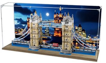 Transparent Acrylic Display Case for Lego 10214 London Bridge Model ，Clear Box,Storage Box,Display Box,Compatible with 10214 Model. (Display Box only) (3mm)