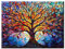 77iiAii Malen nach Zahlen Erwachsene, Paint by Numbers Baum Des Lebens, Basteln Erwachsene DIY, Mit Pinsel und Acrylfarbe Set, Als Geschenk für Wanddeko - 40x50cm