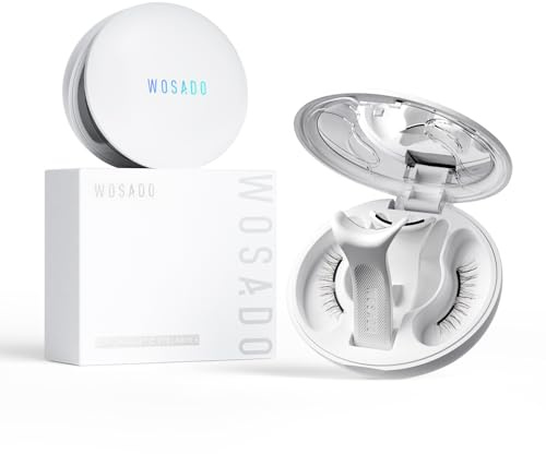 WOSADO Magnetic Eyelashes with Applicator Kit, [V26 Savannah Breez] Reusable Magnetic Lashes without Eyeliner, Glue-free False Lashes, Waterproof, Lightweight, Suit for Natural Makeup
