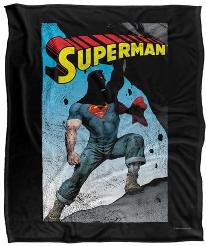 Superman Alternate Silky Touch Super Soft Throw Blanket 152 X 127 cm, White