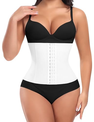 Werena Women Waist Trainer Corset Shapewear Cincher | 7 Steel Boned Waist Shaper, Adjustable Tummy Control Back Support Slimming Belly Belt, Ideal for Workout, Postpartum & Daily