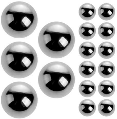 PRETYZOOM 20pcs Steel Paint Mixing Balls for Manicure Supplies, Silver Stirring Steel Balls for Mixing Oil Painting and Craft Sprays, Sturdy Paint Mixer Beads for Nail Varnish and Home Use