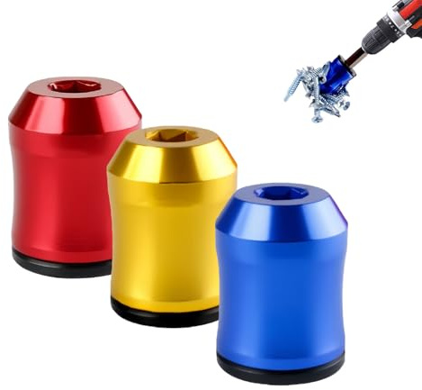 Magnetic Screw Ring, 3-In-1 Screwdriver Head Magnetic Ring, Screwdriver Head Magnetic Ring With Anti-Slip Design for Drill Tools (3Pcs*A)