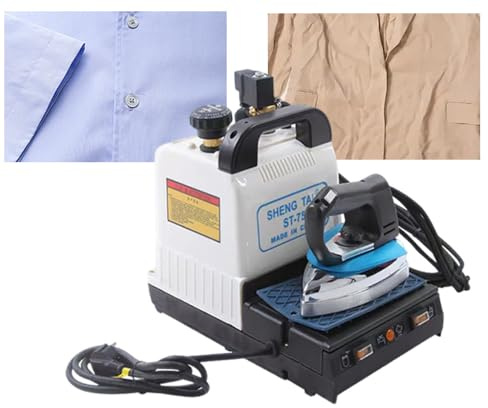 ShaiVrissian Plancha Vapor Industrial con Caldera,Planchado Profesional con Vapor Y Temperatura Ajustables,Depósito Agua 2 L,Ideal para Tiendas De Ropa Y Limpieza En Seco
