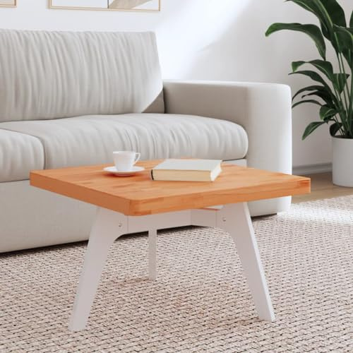 Foknhdi Plateau de table 60 x 60 cm en bois de hêtre massif carré 4 cm d'épaisseur design moderne pour table basse, table basse et projet de meubles DIY dans le salon, le bureau, la cuisine