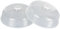 Kigima Tapa para microondas Transparente Set de 2 24,5 cm con asa y Sistema de ventilación