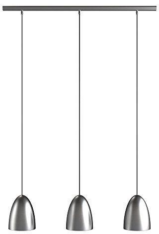 Nordlux LED Pendelleuchte NEXUS 20 3-SET, 3xE27, IP20, Stahl gebürstet EEK: A++ - A