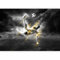 murando- Photo Wallpaper Football 300x210 cm Non-Woven Premium Art Print Fleece Wall Mural Decoration Poster Picture Design Modern Wand - Graffiti Child Black 10110907-6