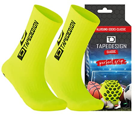 Tapedesign Unisex Allround Classic Socken, Neo Yellow, Einheitsgröße EU