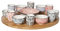 COSY TRENDY 5588014 14 pièces assortis Delirio+1 plateau tournant, diamètre 40cm, Brun
