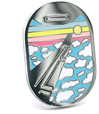 Compoco Anstecknadel Flugzeug Fensteransicht Emaille Anstecker Adventure Pin Reise Anstecknadel