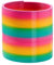THE TWIDDLERS Riesige Regenbogen Spirale, XXL Treppenläufer Kinderspielzeug Sprungfeder Springspirale Retro Springfeder für Mädchen & Jungen - 15cm Durchmesser