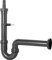 Cornat Rezyklat Geräte-Geruchsverschluss - 1 1/2 Zoll x 40 mm - Mit Tülle & Wandhalterung - Hergestellt aus recycelten Kunststoffen - Made in Germany Qualität / Gerätesiphon / T355004R, Schwarz