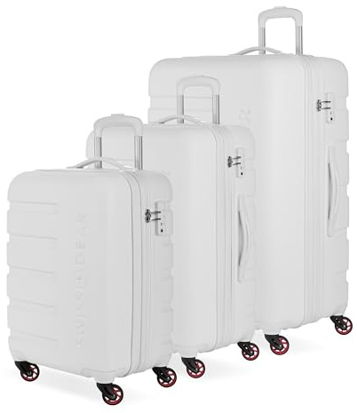 SwissGear 7366 Expandable 3pc Hardside Luggage Set- White