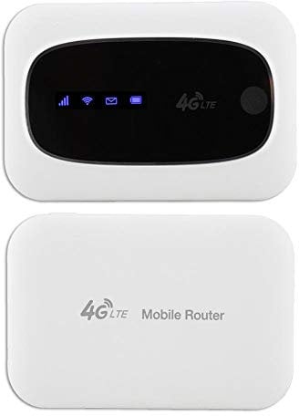 4G LTE Mobile WiFi Modem Mini Wireless Mobile Router Portable Pocket WiFi Router Hotspot for Indoor/Outdoor, Travel Partner Modem WiFi Gaming Router(White)