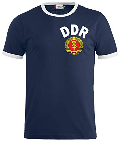 Herren T-Shirt DDR National Trikot Team Ostdeutschland Osten NVA 1974 FDJ