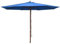 vidaXL Sonnenschirm mit Holzmast 350 cm Blau