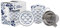Tokyo Design Studio Set de tasses en érable Bleu/blanc Flora Japonica – 8,5 x 10,2 cm 380 ml