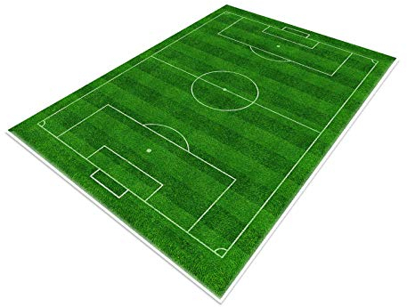 TYKTZXY Fussball Teppich FußBall, Funs Home Decor Spielmatte füR Jugendzimmer Jungen MäDchen Sport Theme Room Green 80×120cm