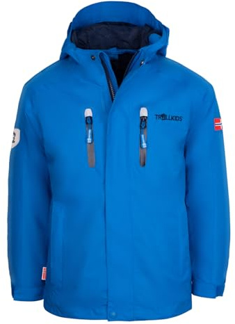 Trollkids Kids Sognefjord Jacket PRO 116, Azure Blue