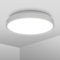 B.K.Licht - Deckenlampe für das Bad, neutralweiße Lichtfarbe, IP44, 12 Watt, 1200 Lumen, LED Deckenleuchte, Lampe, Badlampe, Badezimmerlampe, Küchenlampe, Feuchtraumleuchte, 29x7 cm, Silberfarbig