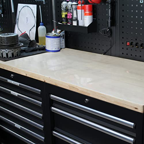 Aylo PVC Werkbank Schutzauflage Werktisch Werkstatt Arbeitsplatte Schutzfolie, Beschaffenheit:transparent, Länge:60 cm, Breite:90 cm