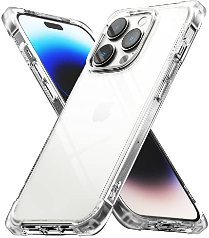 Ringke Fusion Bumper Case Compatible with iPhone 14 Pro Max 6.7-Inch Case, Square Shaped Advanced Edge Bumper Shockproof Drop Protection - Clear
