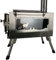 Folding Wood Burning Stove with Freestanding Outdoor Stainless Steel Chimney,Stainless Steel Material,Outdoor Heating Stove,Tent Heater,Camping Kitchen Utensils