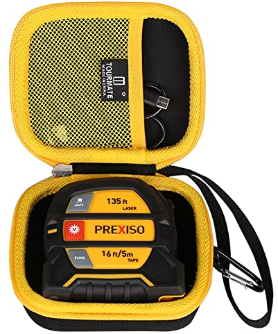 Tourmate Hartschalen-Aufbewahrungsbox für PrexISO 2-in-1 Laser-Maßband, 3,5 m wiederaufladbares Laser-Messwerkzeug (nur Koffer)