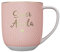 DRAEGER PARIS 1886 - Taza Cerámica Super Abuela con Mensaje Elegante - Diseño Chic en Azul o Rosa con Detalles Oro - Capacidad 320ml, Decorativa y Apta para Lavavajillas