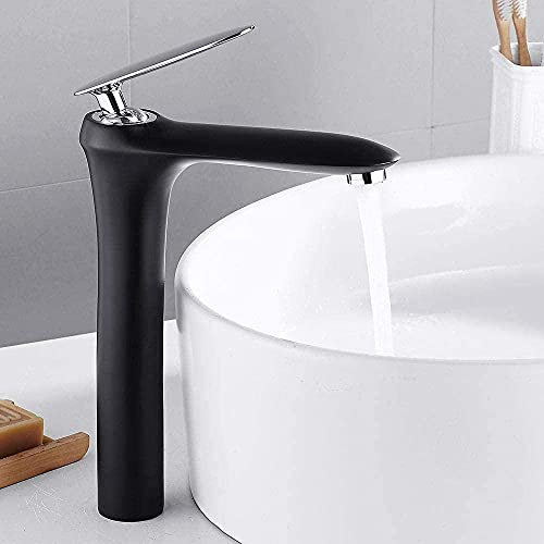 Waschtischarmatur 304 Edelstahl Wasserhahn Aufsatzbecken Waschtischarmatur Korrosions- und Rostbeständigkeit Badezimmer Küche