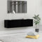 Homvdxl Floating TV Unit Stand, Wall Mounted Entertainment Center with 2 Shorage Cabinet Modern Hanging TV Media Console Hutch Component Under TV Shelf, 120x30cm, Black