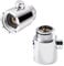 Selxran Duschkopf-Absperrventil, 2 Stück, Knopf-Typ, Duschflussregelventil mit G1/2 Universalgröße, Absperrventil für Outdoor-Duscharm und Schlauch oder Bidet-Sprüher, Silber