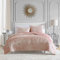 Juicy Couture Bettwäsche-Set aus Pannesamt, 2-teiliges Bettwäsche-Set für Doppelbetten – (1) 172,7 x 228,6 cm Bettdecke und (1) 50,8 x 66 cm Kissenbezug – Pink
