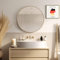 Joulise Runder Spiegel - Wandspiegel rund - 50/60/70 cm für Badezimmer, Schlafzimmer, Flur - Dekorativer Spiegel rund - Stilvoll & Modern - Spiegel groß - Badspiegel / Wandspiegel - Gold, Ø 60cm