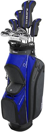 Wilson Men's PlayerFit™ Complete Golf Set with Cart Bag - Men's Right Hand, Regular, Steel