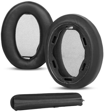 WH-H910N Ear pads and Headband Cover Replacements Compatible with Sony WH-H910N H910N Headphone Earpads Cushion (Protein Leather/Memory Foam) Headband Cushion with Breathable Fabric