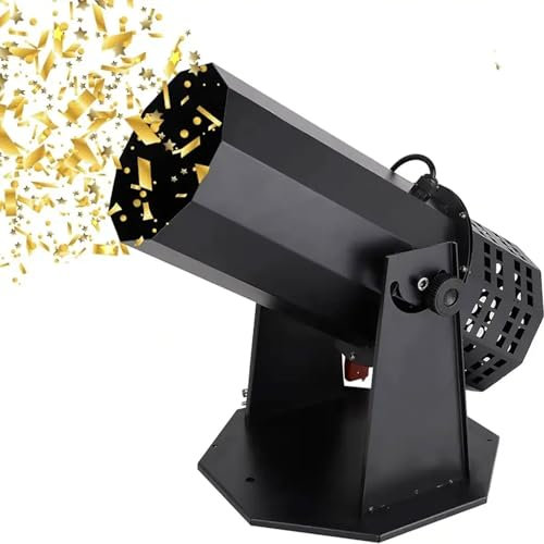 BDJSN Professionelle Konfettimaschine, 1500 W Elektrische Papiersprühmaschine Mit Fernbedienung, 8–10 M Spritzhöhe, Konfetti-Werfer Für Hochzeiten, Partys, Konzerte, Aufführungen