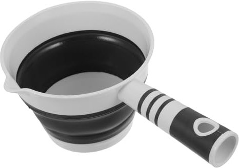 COLLBATH 2 Pz Mestolo D'acqua Cucchiaio D'acqua Mestoli Paletta Pieghevole Per L'acqua Miscelatori Automatico Vaso Sciacquatrice Da Bagno Mestolo Per Bagnetto Versare Formula Plastica Grey