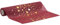 100%Mosel Vlies Tischläufer, in Bordeaux Rot, Sterne in Gold (28 cm x 5 m), dekoratives Tischband, edle Tischdeko für Weihnachten und Advent