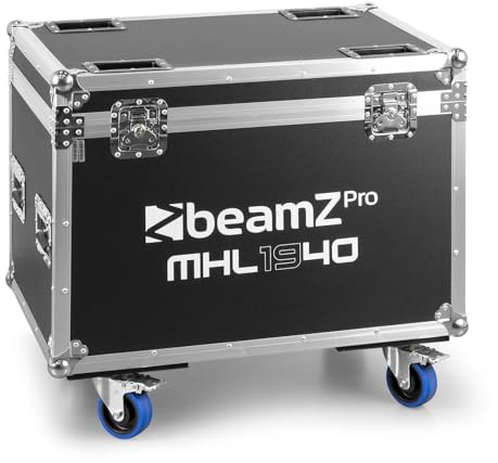 BeamZ Professional FC1940 Flightcase, Transportcase mit Rollen, für 2 Stk BeamZ MHL1940 Wash Movinghead - Schwarz