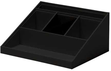 Rössler Papier 1336452700 - SOHO Schreibtisch Organizer Schwarz, 25,6 x 11,6 x 20,6 cm, Ordnungssystem Büro und Zuhause