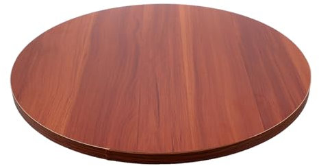 PartyKindom Runde Holztischplatte Massivholz 40cm ø Für Esszimmer Schreibtisch Beistelltisch Robust Leicht Zu Reinigen Flexibel Montierbar